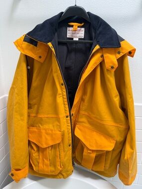 Filson Foul Weather Jacket - Larch Gold Waxed Canvas - XL